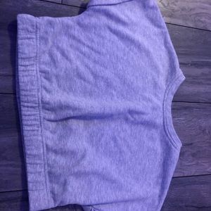 FOREVER 21 gray short sleeve crop top